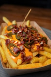 Pommes frites mit Bacon