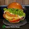 Chickenburger mit veganem Patty